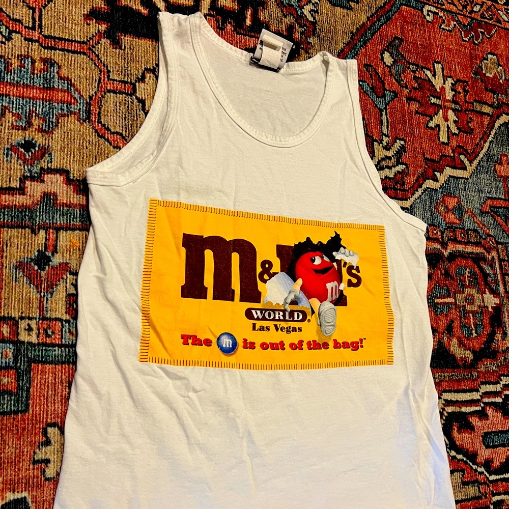 Rare vintage M&M world Las Vegas tank top unisex small